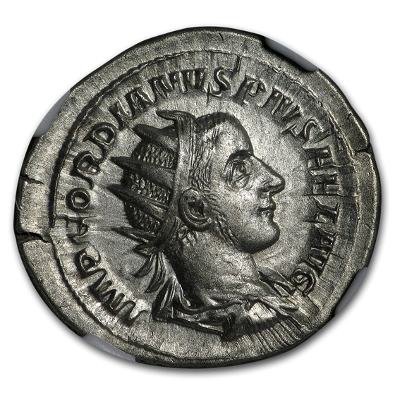 Roman AR Dbl Denarius Emp. Gordian III/Apollo (238-244 AD) MS NGC Roman AR Dbl Denarius Emp. Gordian III/Apollo (238-244 AD) MS NGC